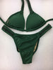 Custom Forest Green Pool Party Bling Band Bikini (Katy)