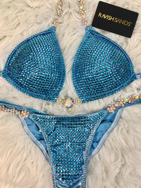 Custom Competition Bikinis Periwinkle Molded Cup 