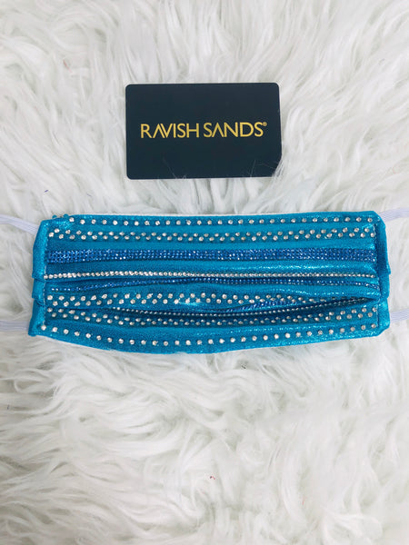Rhinestone Washable Face mask (not hospital grade) * this can be done on any of our solids or prints** only exclusion is sequin