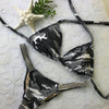 Custom Black, white, grey Camo Pool Party Bling Band Bikini (Camouflage)***(SUIT SOLD PER PIECE OR SET, price varies)