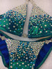 Quick View Competition Bikinis Mermaid Teal Bubbles Diamond Princess Elite