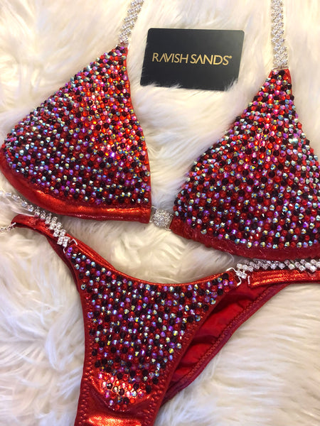 Custom Competition Bikinis Red