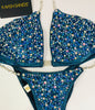 Custom Competition Bikinis Teal ultimate Confetti Bliss