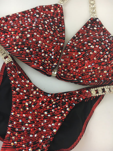 Quick View Competition Bikinis Red Confetti Bliss