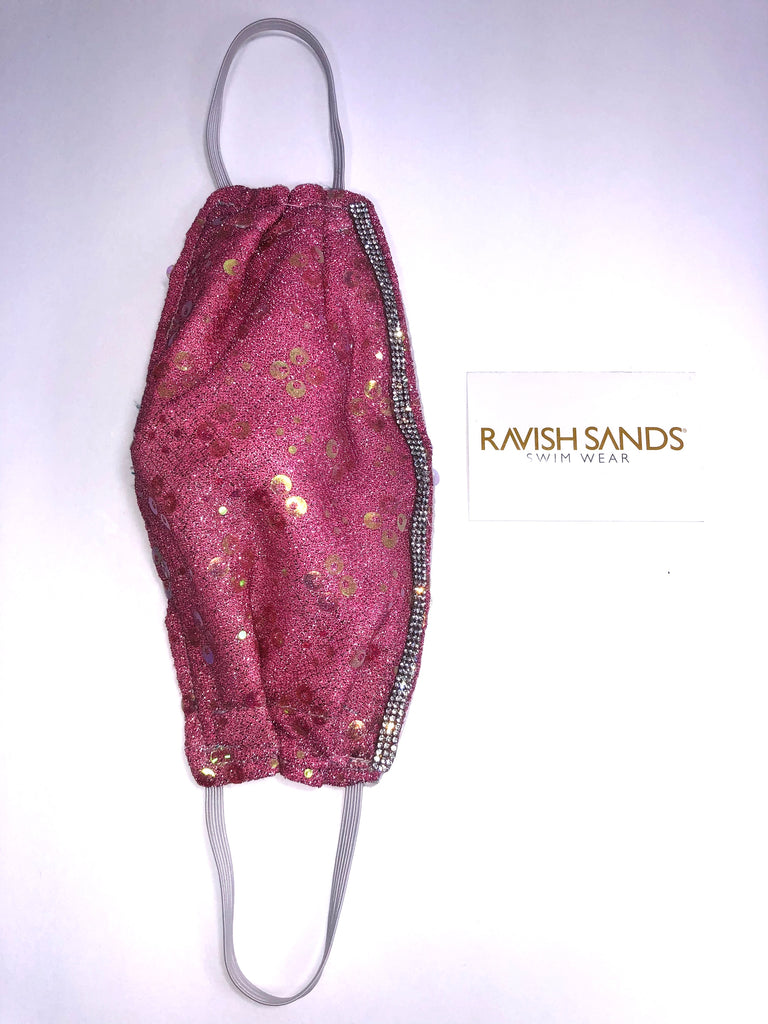 Rhinestone Washable Face mask (not hospital grade) * this can be done on any of our solids or prints** only exclusion is sequin