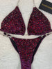 Custom Competition Bikinis Multitone red purple multio