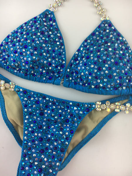 Quick View Competition Bikinis Blue Confetti Bliss Swarovski **This connector sold out but you can choose any of our available connectors