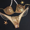Bronze Iridescent (Connectors#2 Gold,4 Tier Dangle) MICRO Cheeky