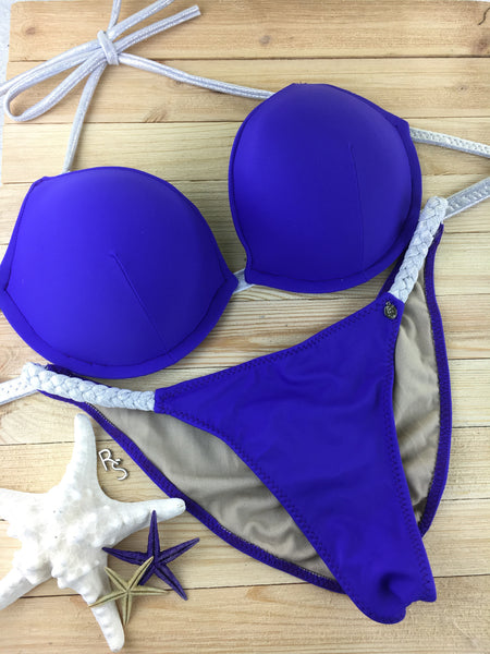 Custom Underwire Bra Push Up single braid/any fabric swatch color) ***(SUIT SOLD PER PIECE OR SET, price varies)