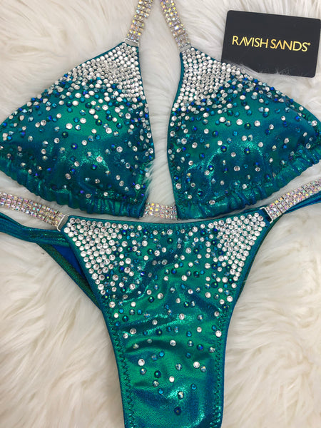 Custom Diamond Princess(Choose any color swatch/fabric) Competition Bikini