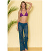 Dark Teal Eyelet CoverUp Pants Quick Ship 32