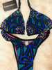 Custom Designer pearl abstract Deluxe Figure Competition Suit
