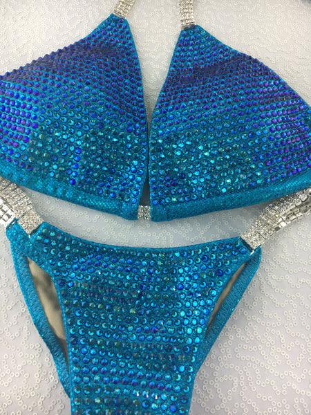 Custom Bling Luxe w/ALL special order (2tone crystal) color upgrade Competition Bikini