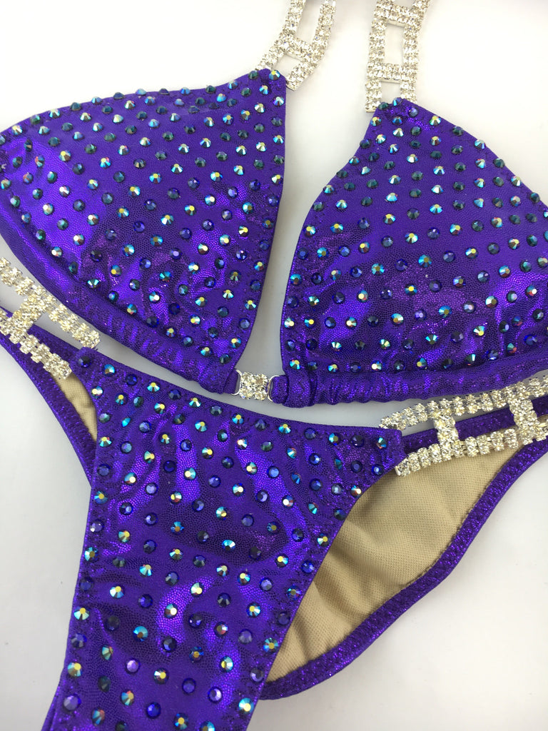 Custom Bling Elite with color crystal upgrade Competition Bikini