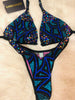 Custom Designer pearl abstract Deluxe Figure Competition Suit
