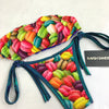 Custom Seamless Strapless Ravish Monogram Macaroon tie string bikini***(SUIT SOLD PER PIECE OR SET, price varies)***(SUIT SOLD PER PIECE OR SET, price varies)