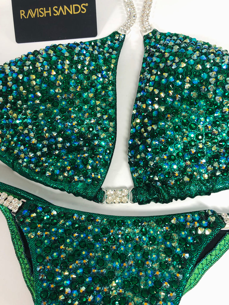 Custom Competition Bikinis Lauren Emerald