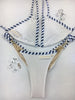 Custom Nautical Chic gold chain/white***ANY COLOR REQUEST WELCOME***(SUIT SOLD PER PIECE OR SET, price varies)