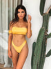 Custom Bomshell Off shoulder Seamless Highwaisted Bikini and choker (any color) Nicole Thorne***(SUIT SOLD PER PIECE OR SET, price varies)