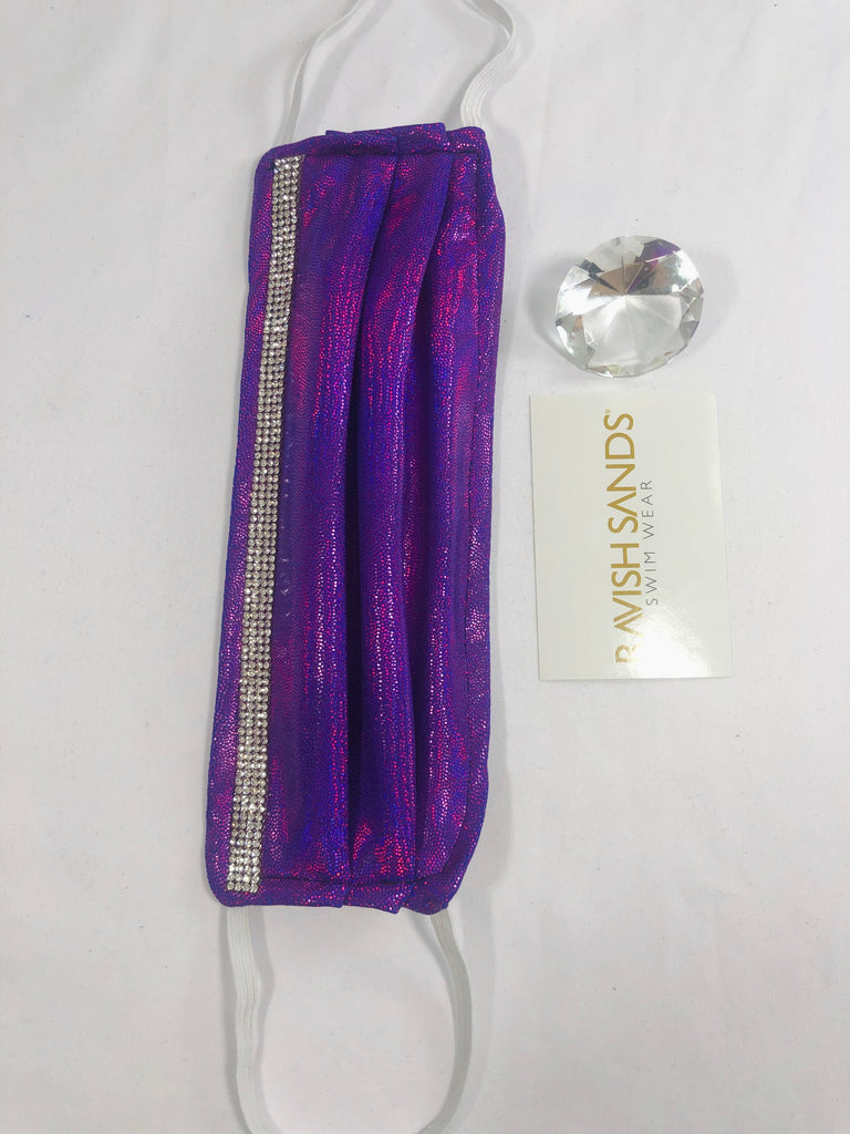 Rhinestone Washable Face mask (not hospital grade) * this can be done on any of our solids or prints** only exclusion is sequin