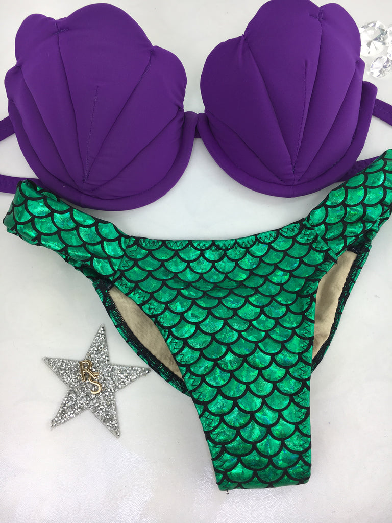 Custom Handmade Mermaid Bikini (any color request welcome)***(SUIT SOLD PER PIECE OR SET, price varies)