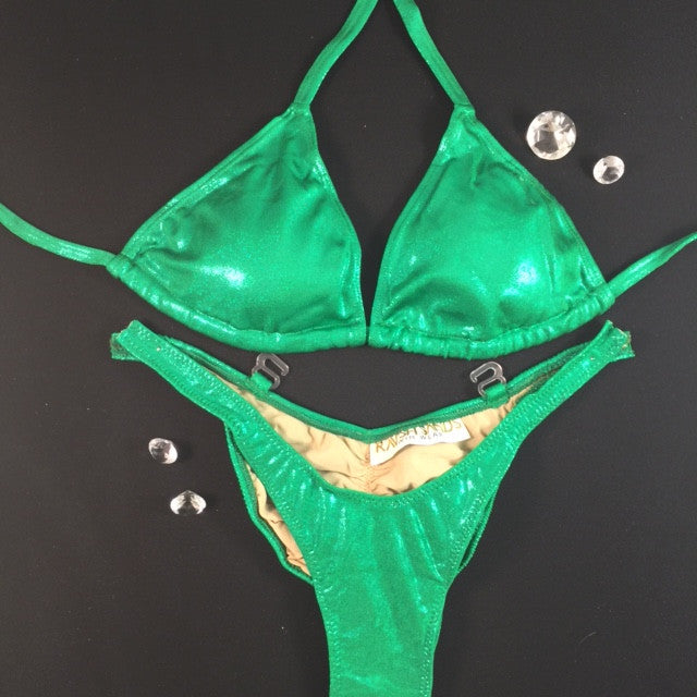 Kelly Green Sparkle ELF $135(Tina Front/Tina Back DD Cup)