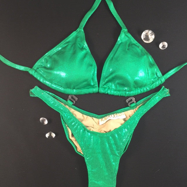 New Kelly Green Sparkle ELF $135(Tina Front/Tina Back DD Cup)