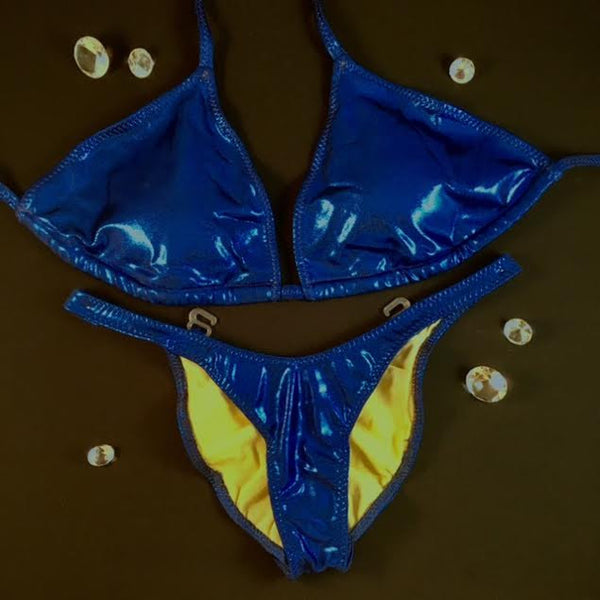 Navy Metallic ELF $135(Standard Front/Standard Back DD Cup)